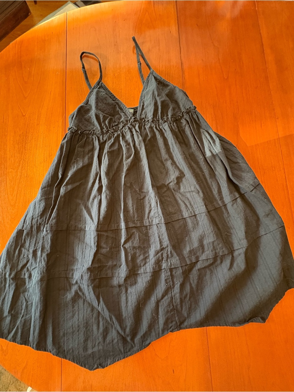 wild fable Black Spaghetti-Strap Cover-Up Dress